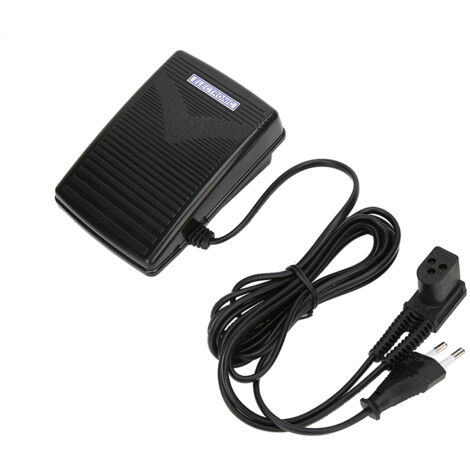 Pédale de commande au pied 220V avec cordon d'alimentation pour machine à coudre Singer 974 (prise UE),A (1/5)