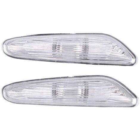 Feu de Position Latéral de Voiture Tour Signal Lumineux,Clignotant Abat Jour Gauche et Droit pour E90 / E91 / E92 / E93 2006-2011(Transparent),A (1/5)