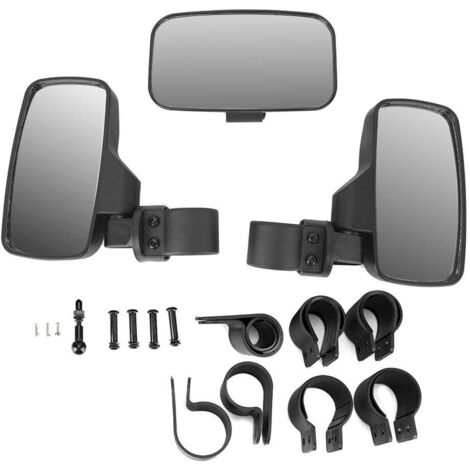 Rétroviseur de moto,  UTV ATV Kit Combo de rétroviseur arrière central latéral pour Commander Arctic Cat Wildcat,A