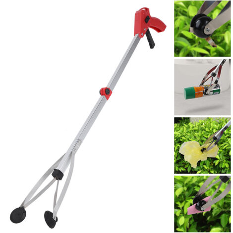 Ramasse-déchets multifonctionnel, 80 cm, en alliage d'aluminium, léger, extensible, pour ramasser les feuilles tombées ou les ordures, pour nettoyer les routes du jardin,A (1/5)