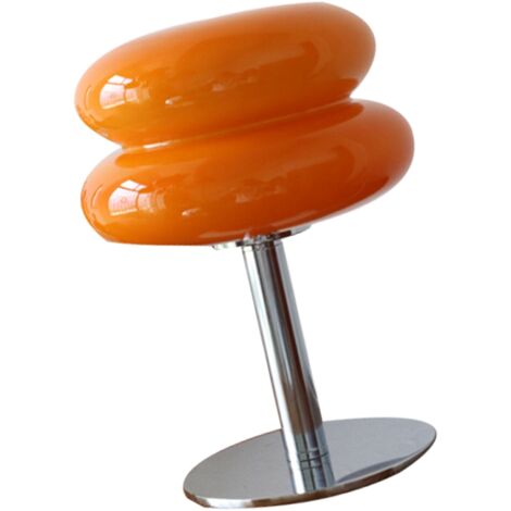 Estink Petite Lampe de Table en Verre Mignon Lumière Soft Light Energy Officient Bureau USB Dormitory Light (ORANGE) (1/5)