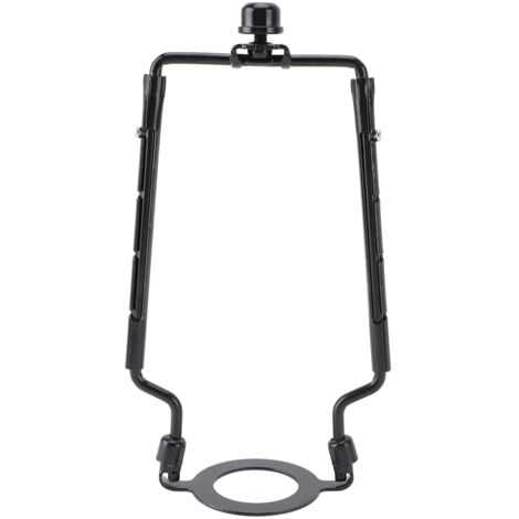 Abat-jour Support de Harpe en Fer, Kit Réglable, Design Exquis pour Tige de Lampe Standard, Base Lumineuse E26