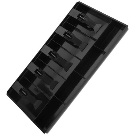 Tiroir-caissier En Plastique ABS - 4 Compartiments Billets, 3 Compartiments Pièces, Dimensions 32x24.5x3.5 Cm