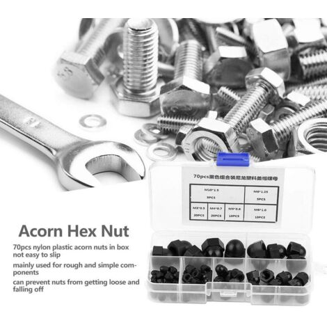 Lot De 10 écrous Hexagonaux Laiton M10, Tête Dôme/gland, Uxcell, Neuf