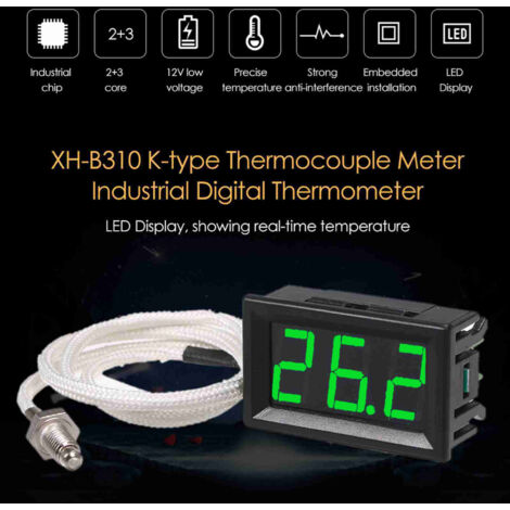 XH-B310 Thermomètre numérique industriel 12 V Compteur de température