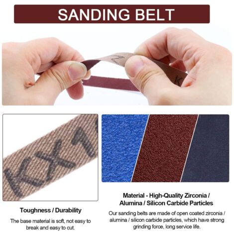 Courroies abrasives ProSand, 3 x 21, Grain 120, 5/pqt de NORTON Courroies abrasives ProSand, 3 x 21, Grain 120, 5/pqt de NORTON