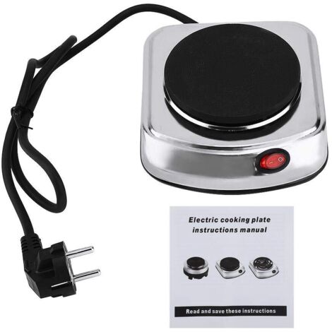 Mini Cuisinière électrique 300W – Plaque Chauffante Fonte – Idéale Camping
