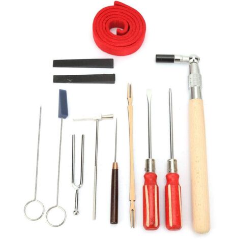 Ensemble/Kit de réglage de piano, 13 outils d'entretien pour le réglage du piano, Kit de clés de réglage pour piano (1/5)