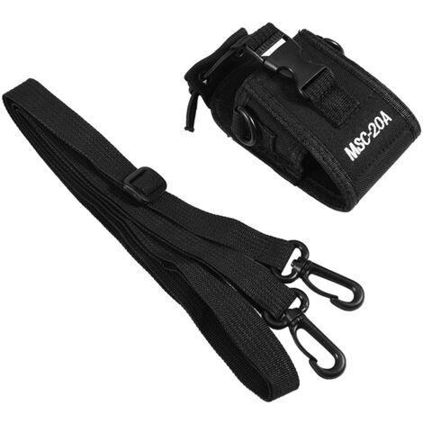 Housse en nylon noir MSC-20A avec sangle pour radio bidirectionnelle Kenwood Motorola/HYT (1/5)