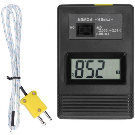 Outil de mesure de thermomètre d'environnement d'affichage à cristaux liquides de compteur de température numérique TM902C (1/5)