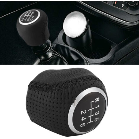 Kakulkomen Pommeau de levier de vitesse 5/6 vitesses - Adaptateur de levier de vitesse manuel de rechange pour Kia Sportage 2011-2015 Rio Veloster (6 vitesses