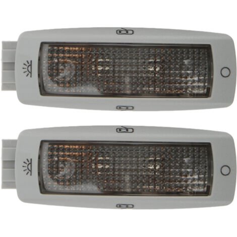 Plafonnier de Lecture Arrière de Voiture, 2 Pièces Plafonniers de Toit de Voiture Plafonnier de Lecture Arrière Intérieur 3B0947291 Remplacement pour Caddy (1/5)
