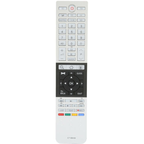 Télécommande de remplacement compatible avec Toshiba CT 90430 CT 90429 CT 90427 CT 90428 CT 90444 4K et autres téléviseurs UHD (1/5)