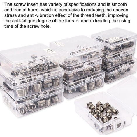 Kit Réparation Filetage M7 25 Pièces – Inserts Hélicoïdaux + Outils Pour Filets Dénudés M7