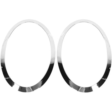 Anneau De Garniture De Phare 2PCS, Remplacement Du Mini F55 F56 F57 2014 2021 Oem 51137300631 51137300632 51712355791 51712355798 Rendez Vos Apparences Elegantes Et Argent 89998065