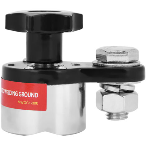 Masse de Soudage Magnétique, Pince de Terre de Soudage Magnétique 300A, Support de Soudage Magnétique, Outils de Serrage de Terre pour Machine à Souder, Pinces