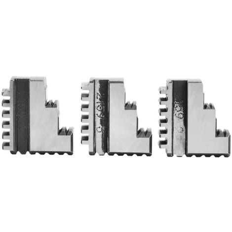 Tour Chuck Mâchoire interne,3 Pcs K11-100 Mâchoire interne 4in Chuck 20CrMnTi Haute résistance Longue durée de vie Tourne à mâchoires internes à mandrin