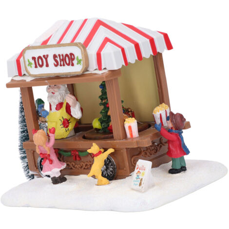 Maison de musique de noël, boîte à manger scintillante, voiture, ornement décoratif de bureau, décor de table, arbre