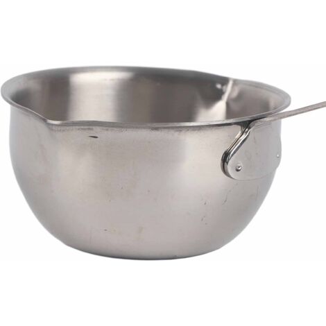 Mini Marmite Chauffe-Beurre en Acier Inoxydable à Fond Plat à Induction, Pot à Lait Compact et Petite Casserole, pour Réchauffer le Beurre et les Sauces (150ML