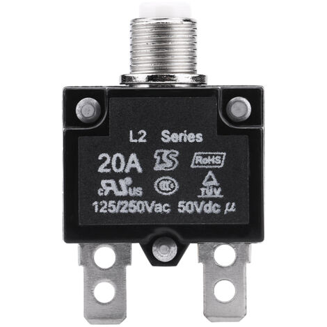 Disjoncteur Thermique 25A 125/250V AC Avec écrou - Neuf Sous Emballage