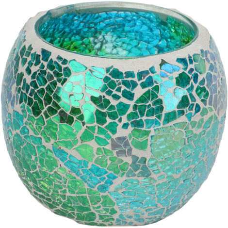 Support de bougie chauffe-plat en mosaque, Design européen, verre Durable, lustre exquis, bougeoir pour Bar, maison, bureau