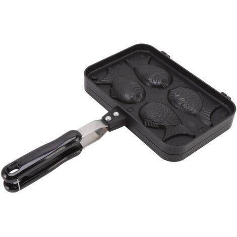 Taiyaki Moule à Gâteau en Forme de Poisson, Moule à Gâteau en Forme de Poisson en Alliage D'aluminium Antiadhésif Taiyaki Double Moule à Pâtisserie, Moule à Gaufres pour la Maison, Bricolage, Cuisine,