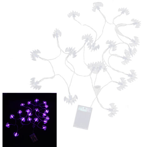 Guirlande Lumineuse Halloween Araignées LED - 1,5 M - Alimentation Piles - Étanche Pour Extérieur