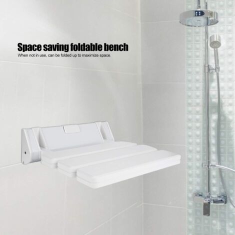 Siège de Douche Mural Rabattable,Tabouret de Douche Pliable Mural,Chaise De Douche Antidérapante