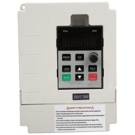Convertisseur Fréquence VFD 220 V Monophasé Vers 380 V Triphasé 4 KW – Réglable 0.75-11 KW Pour Contrôle Vitesse Moteur Industriel