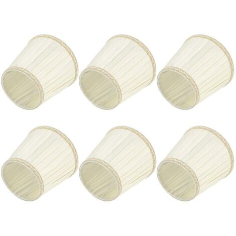 Couvercle de Lampe Murale, Couvercle de Lampe, Accessoire de lumière Beige léger 6 pièces pour Salle d'étude Couloir Salon Chambre
