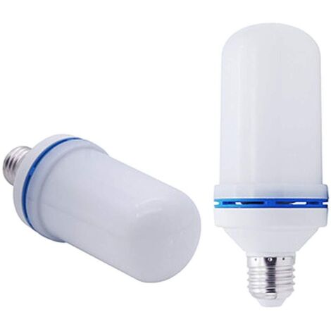 Ampoule LED à Effet de Flamme à L'envers Ampoule LED à Effet de Flamme Flamme Bougie Ampoules sans Flamme pour Halloween, Noël, Fête, Porche, Terrasse, Décoration Extérieure (4) (1/5)