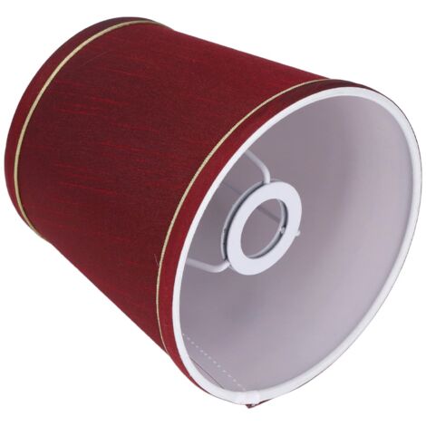 Abat-jour en Tissu Rouge Vin, Abat-jour Moderne à Clipser pour Lampes de Table et Installation Facile-paquet de 3