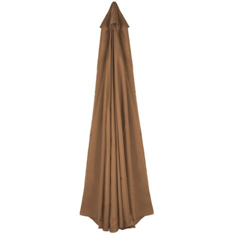 Parasol Extérieur 3M 8 Os côté Parapluie Loisirs Patio Parapluie Banane Parapluie Grand Soleil Parapluie Remplacement Parapluie sans Support (Café)