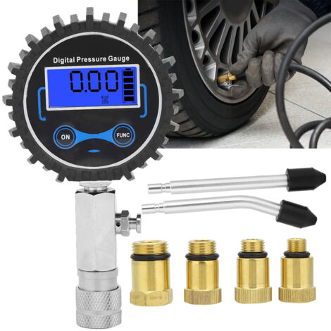 Kit Testeur Pression D’Huile Moteur 0-140 PSI – 10 Adaptateurs, Manomètre Double Échelle, Diagnostic Auto Moto Essence Diesel