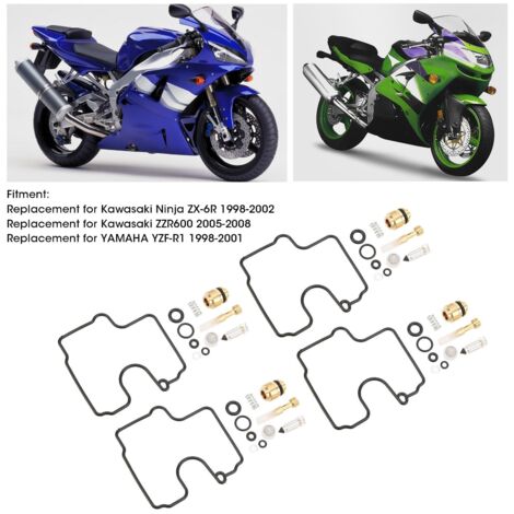 Kit De Réparation De Carburateur Pour Kawasaki ZX6R / ZX636 (1998-2002) - Joints, Neuf