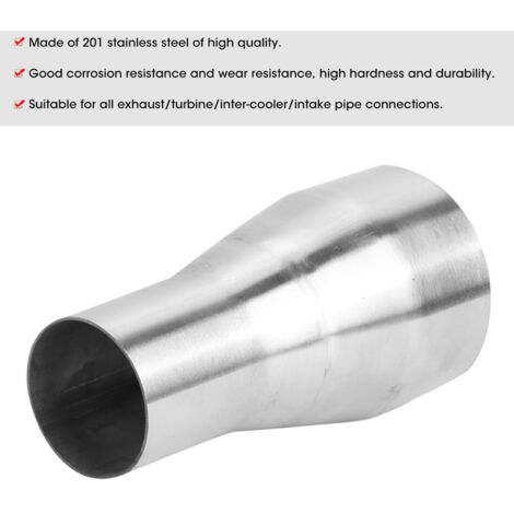 Tuyau d'échappement universel en acier inoxydable modifié pour voiture double embout de