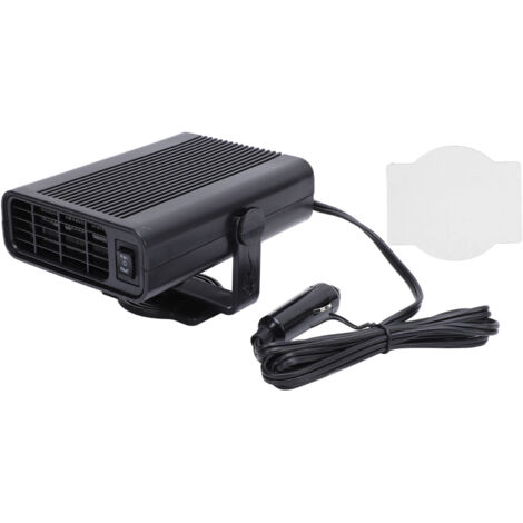 Chauffage de voiture 120W, chauffage rapide, sécurité améliorée, Portable, Performance efficace, désembueur de pare-brise pour véhicule noir 24V. (1/5)