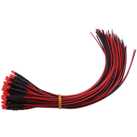 Chanzon Lot De 100 Diodes LED Diffusées Bleues De 5 (lentille