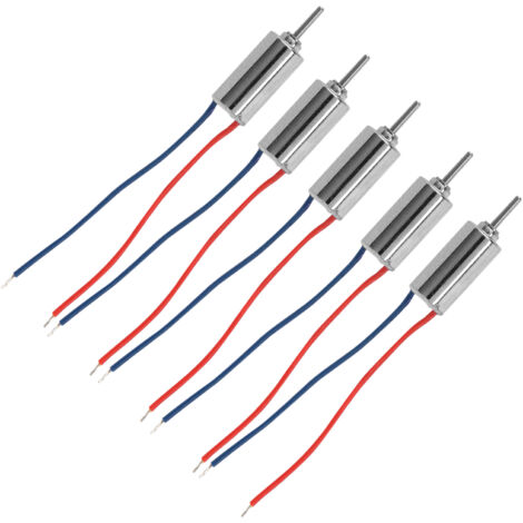 Lot De 5 Micromoteurs Sans Noyau 4,5V – 32250 Rpm, 4x8 Mm, Faible Bruit, Pour Avions Miniatures Et Jouets électroniques