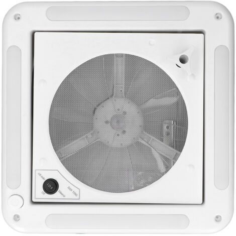 Ventilateur de Toit pour Camping-car, 12 V 3,6 W Réversible Exhuast Ventilateur Ventilateur de Plafond avec Lumière RV Ventilateur de Plafond pour Bateau.