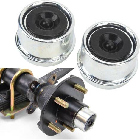 1.98in Trailer Hub Dust Caps,Wheel Center Grease Cover Caps OD Alloy