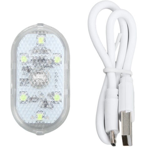 Lampe LED Tactile pour Intérieur D'automobile, Mini Lampe D'ambiance Nocturne avec Batterie Intégrée, Faible Consommation D'énergie, Protection des Yeux (WHITE).
