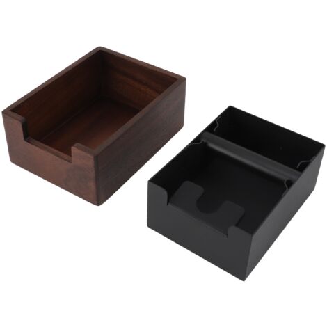 Knock Box Inox Tiroir Amovible 18x28cm Boîte à Marc De Café (knock Box) Rectangulaire En Inox - Avec Tiroir Et Barre De Frappe Amovible - 18 X 28 X 5 Cm