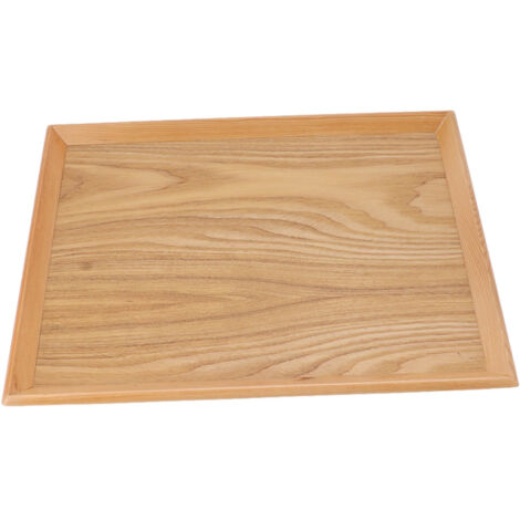 Walfront Rectangle Plateau de Service, Plateau en Bois Léger à Grande capacité, Idéal pour la Cuisine et les Rassemblements, 36,5 X 27 Cm, en Bois Rectangle (40  30,5 cm).