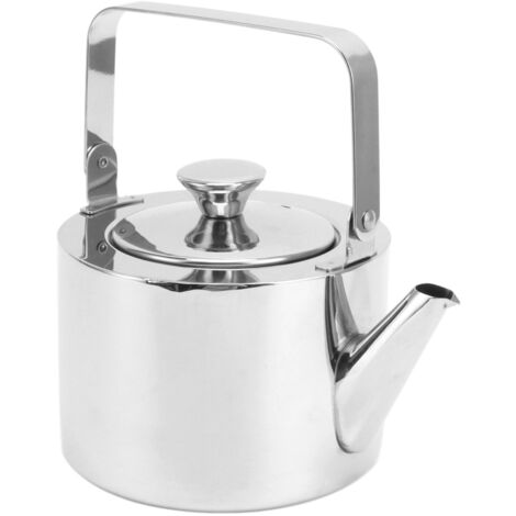 wosume Bouilloire, Pichet à Eau Pratique Théière en Acier Inoxydable avec Filtre Épaissie à Fond Plat Théière Cafetière, Pas de Fuite Pot à café