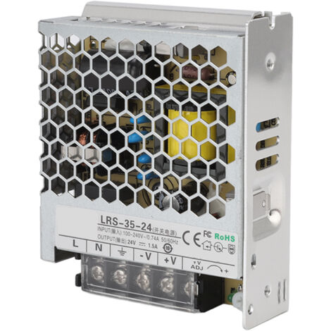Alimentation à découpage 24V, transformateur régulé par interrupteur universel pour lumière LED 100-240V LRS 35W 1,5a.