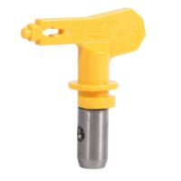 Buse airless Haofy, buse de pistolet pulvérisateur airless, buse de pistolet pulvérisateur airless réversible pour peintures au latex, peintures antirouille et peintures à dispersion, jaune, 215