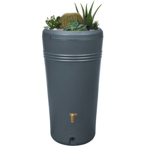 4rain AZURA 2in1 Regenspeicher 230 L, graphite grey