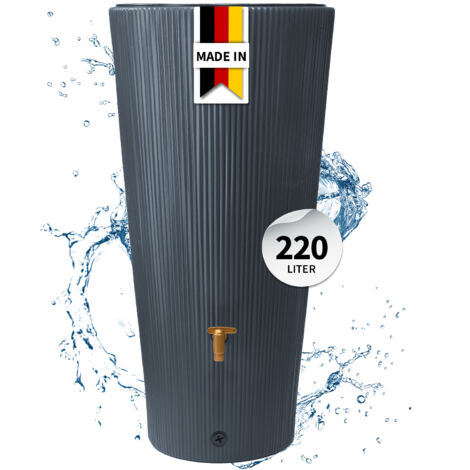 4rain VASO DECOR 2in1 Regenspeicher 220 L, graphite grey
