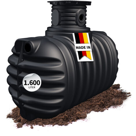 4rain COMPACT Erdtank 1600 Liter inkl. Schachtverlängerung